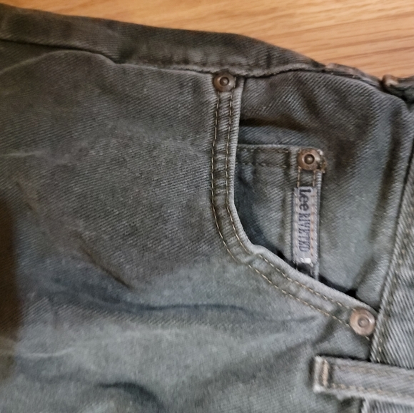 Vintage High waisted Lee jeans grayish, green 10L - Picture 2 of 5